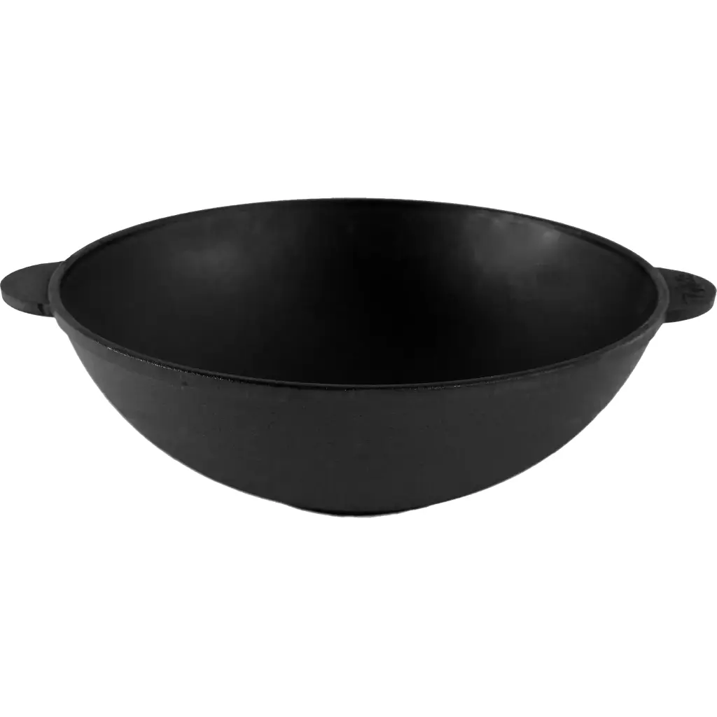 Сковорода Brizoll чавунна WOK з чавунною кришкою 4,7 л 300х103 мм (W30-1) - фото 3