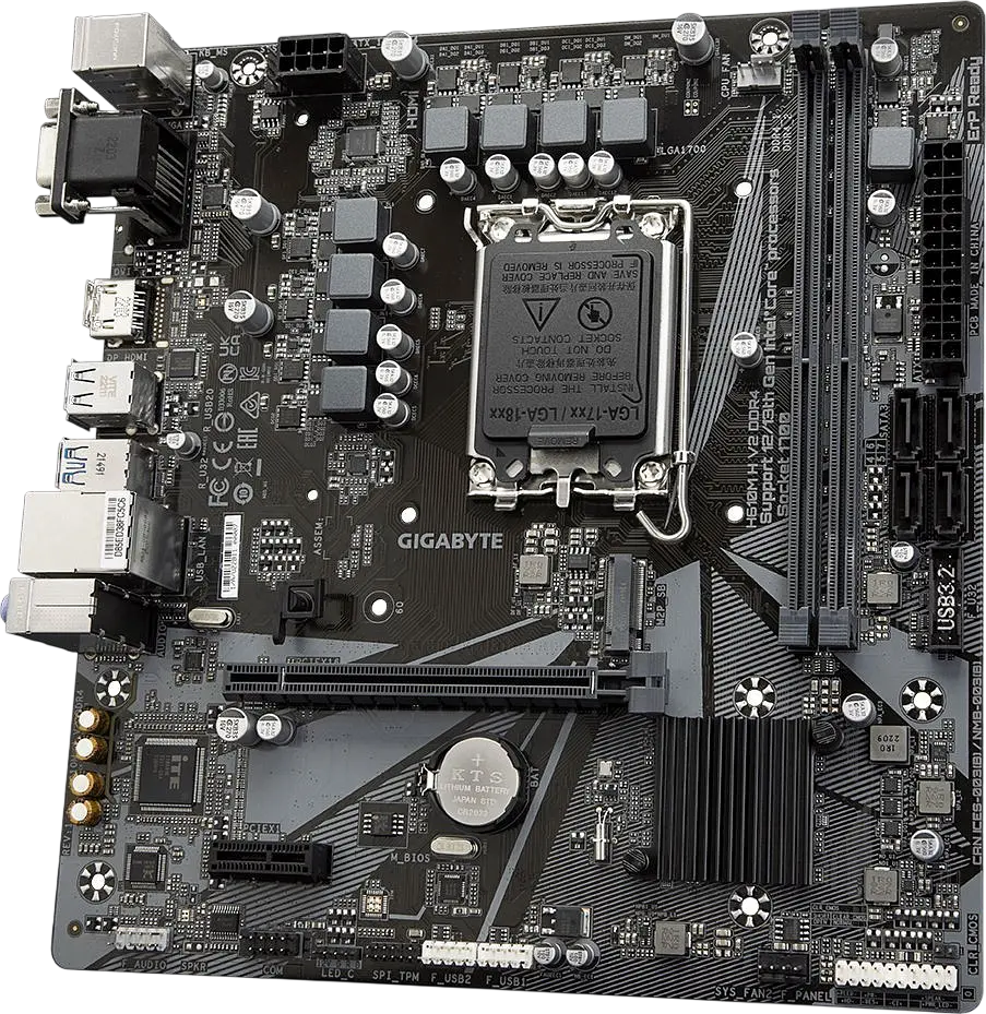 Mатеринська плата Gigabyte H610M H V2 DDR4 LGA 1700 (H610M H V2 DDR4) - фото 2