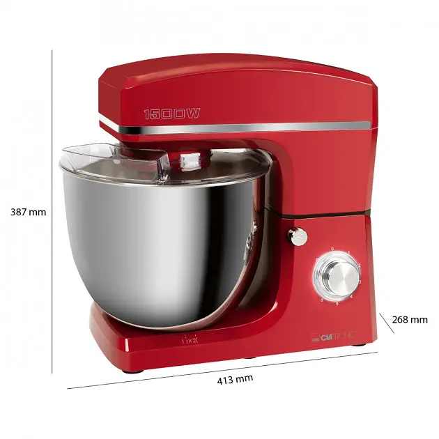 Планетарний міксер - тістоміс Clatronic KM 3765 Red 10 л - фото 3