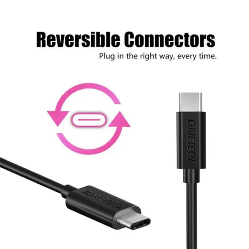 Дата кабель USB-C to USB-C 2.0m Choetech (CC0003) - фото 6