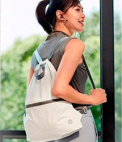 Рюкзак 90FUN NINETYGO Lightweight Urban Drawstring Backpack White [83216] - фото 4