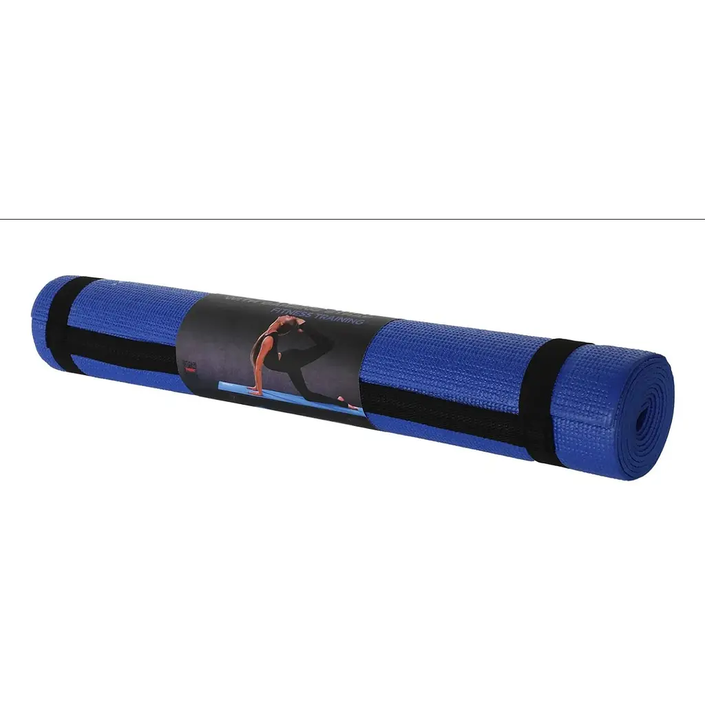 Коврик (мат) для фитнеса и йоги York Fitness 0,3см синий - фото 2