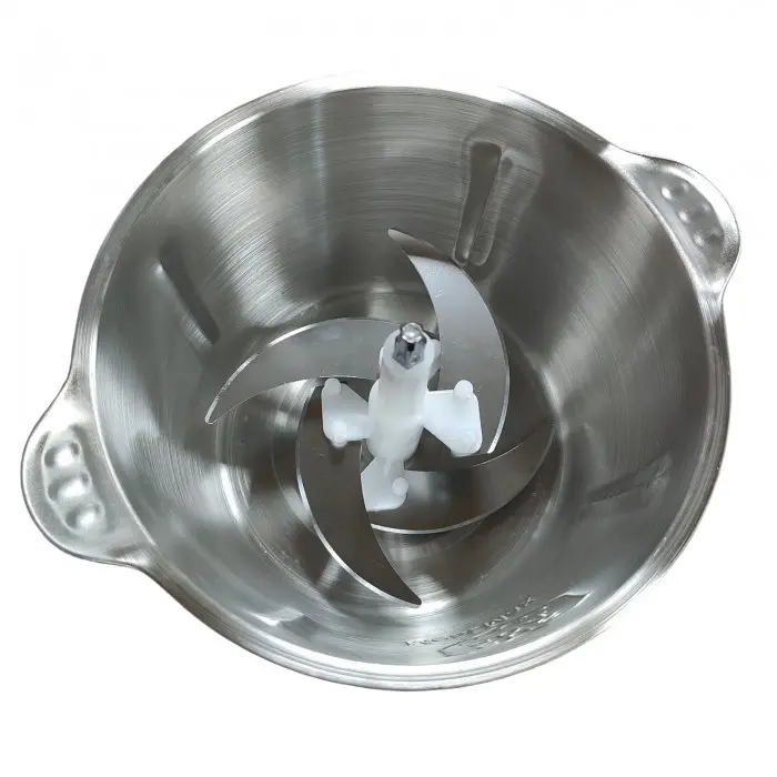Електричний блендер-подрібнювач 2 літри металевий 1200 W Food Processor P-204 - фото 7