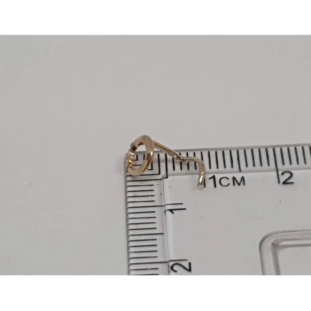 Золота сережка-пірсинг Dear в ніс Dear. 1049.1 - фото 6