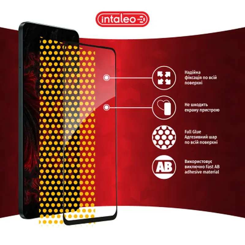 Скло захисне Intaleo Full Glue Oppo A58 4G Black (1283126583490) - фото 7