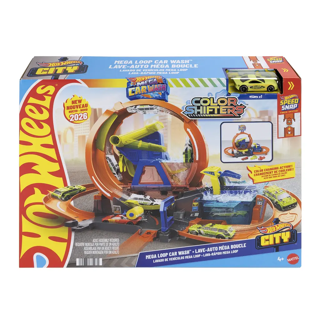 Ігровий набір Hot Wheels Автомийка: Мегапетля серії Зміни колір (JHL97) - фото 9