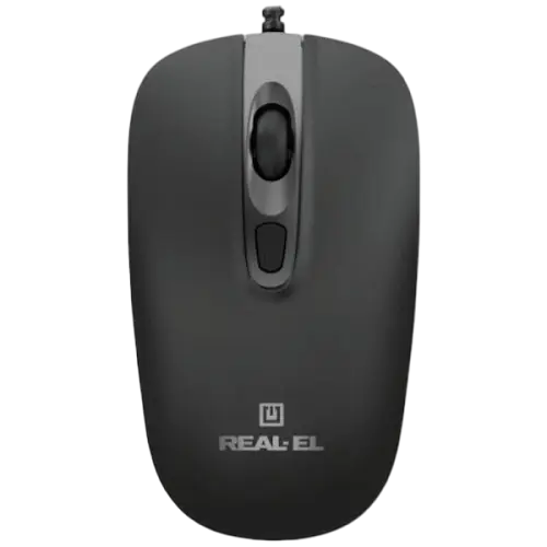 Миша REAL-EL RM-222 Black (EL123200040)