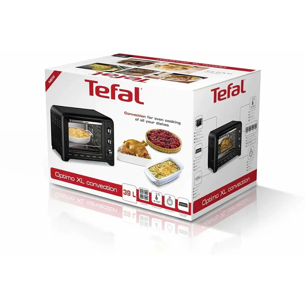 Печь электрическая Tefal Optimo 39 л 2000 Вт черная (OF484811) - фото 5