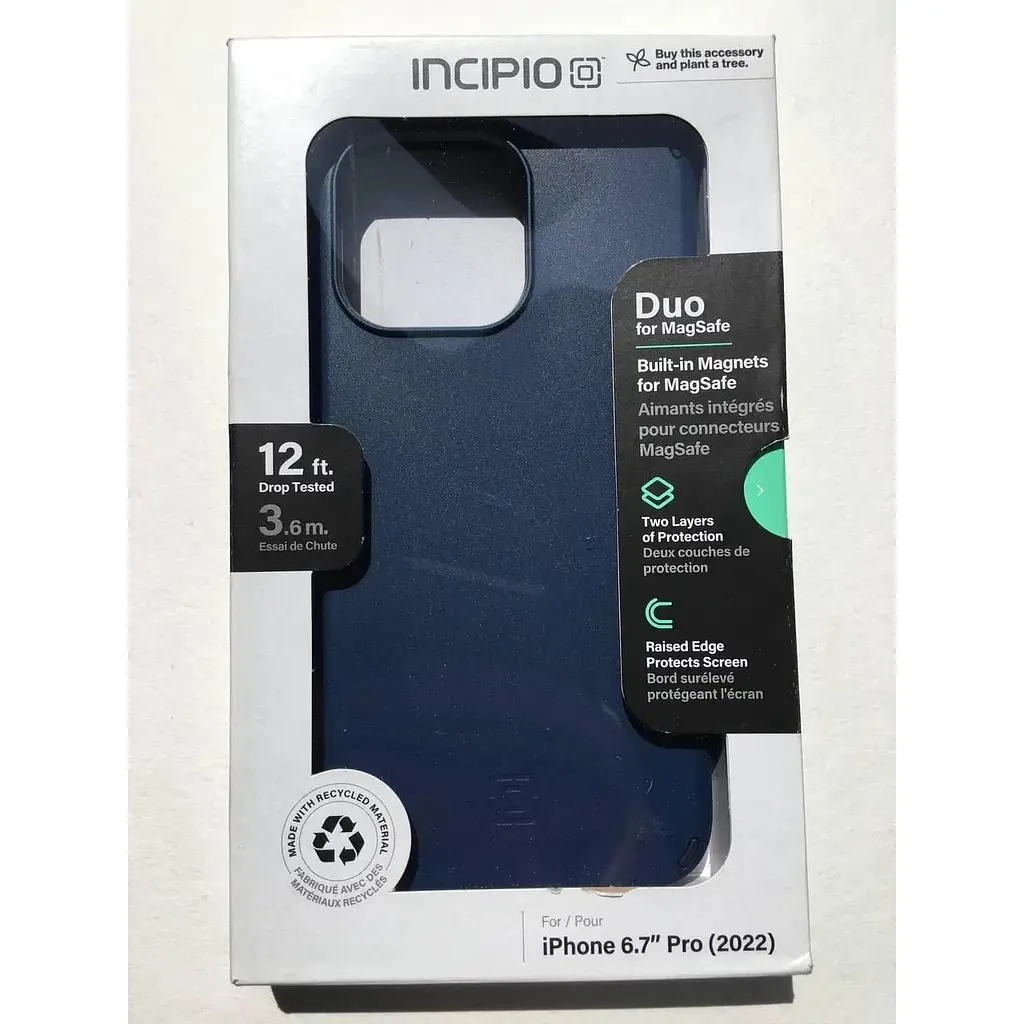 Оригінальний протиударний чохол Incipio Duo MagSafe для iPhone 14 Pro Max (6.7") Blue IPH-2035-MNYIB - фото 7