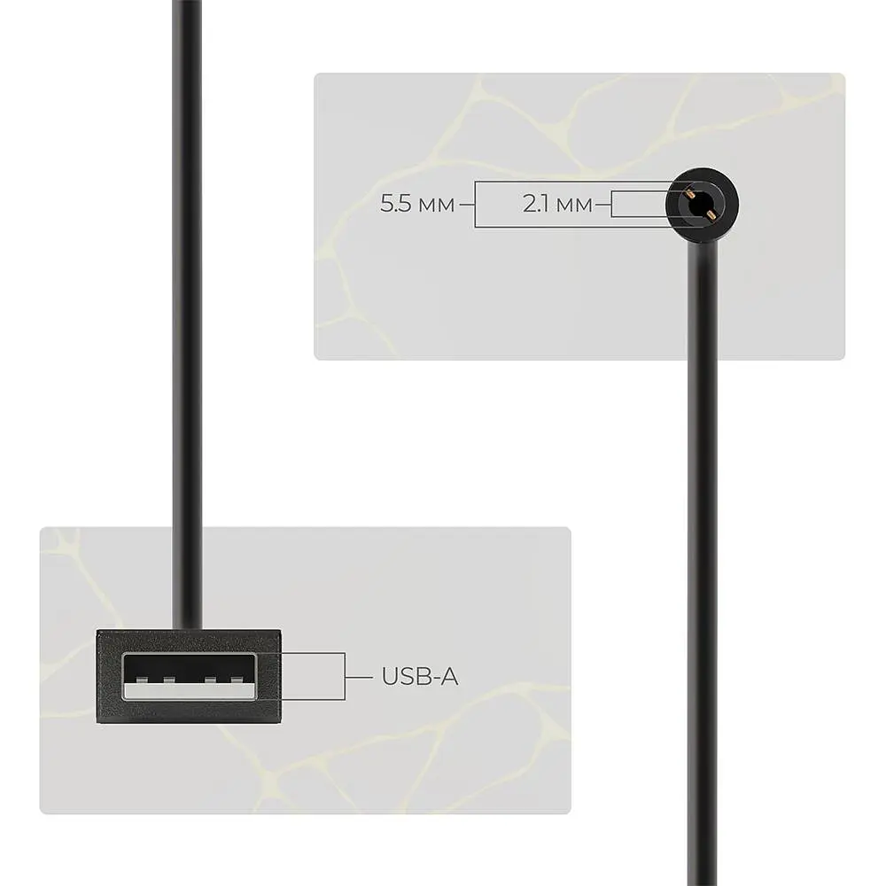 Кабель живлення ArmorStandart USB - DC 5.5x2.1 9V 0.8 м (ARM65662) - фото 3