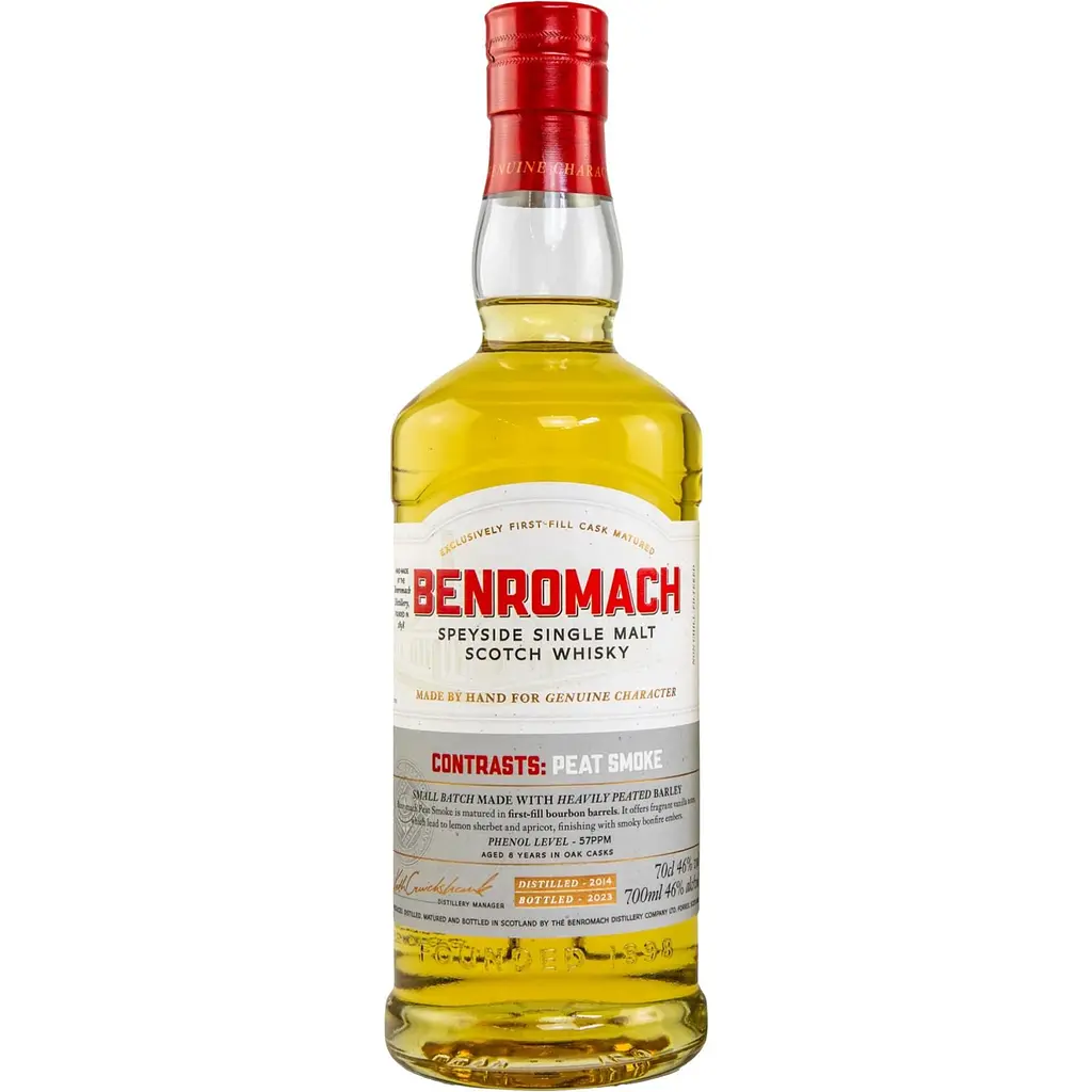 Віскі Benromach Peat Smoke Bourbon 46% 0.7 л в подарунковій коробці - фото 2