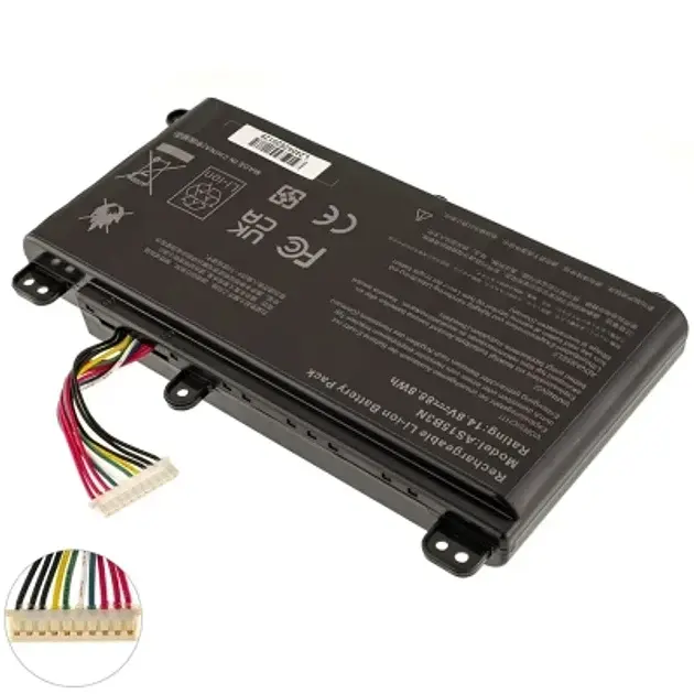 Аккумулятор для ноутбука Acer AS15B3N, 5200mAh (77Wh), 8cell, 14.8V, Li-ion AlSoft (A71013) - фото 2