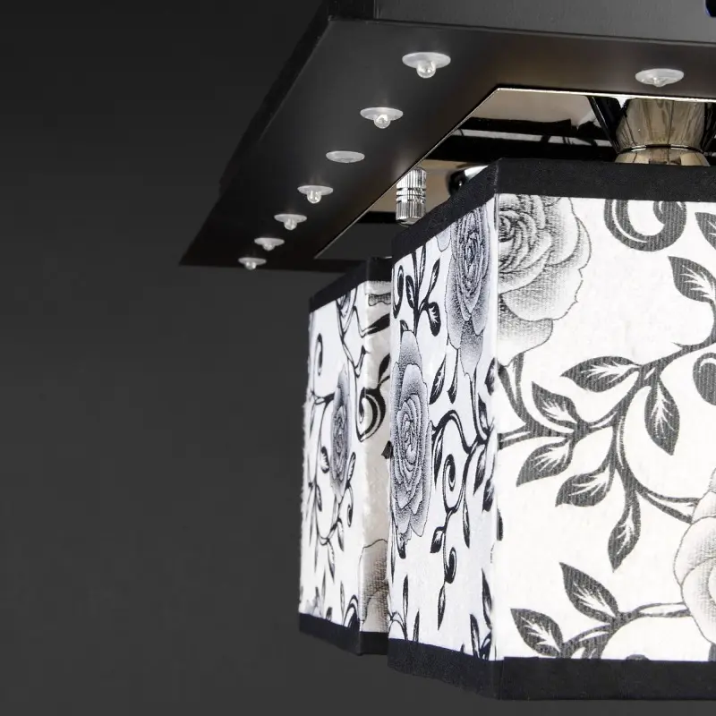 Люстра потолочная Brille с подсветкой смарт LED E14 40W BK (BKL-624C/4) - фото 9