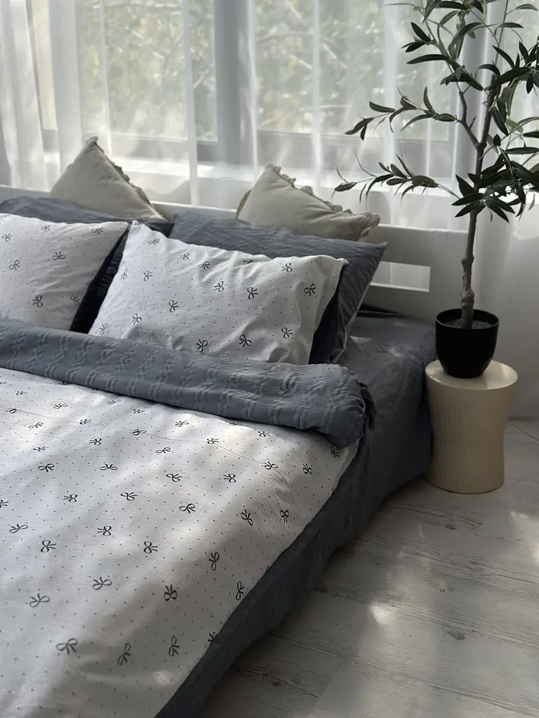 Постільна білизна двоспальне Dushka Home Муслін 41050 180х215 см - фото 3
