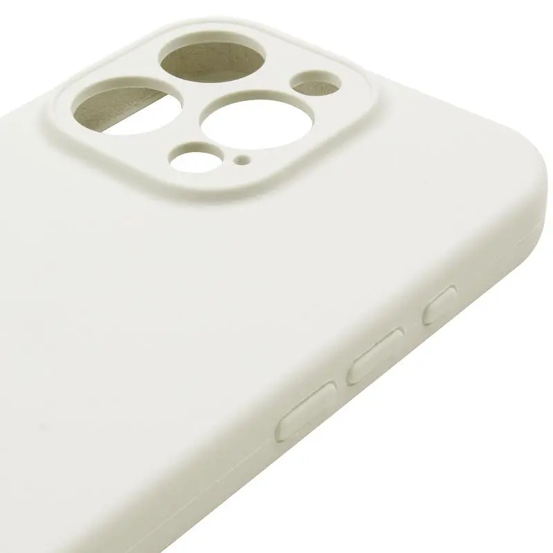 Чехол Epik Silicone Case Full Camera Protective (AA) для Apple iPhone 15 Pro Max (6.7) Бежевый / Antique White - фото 4