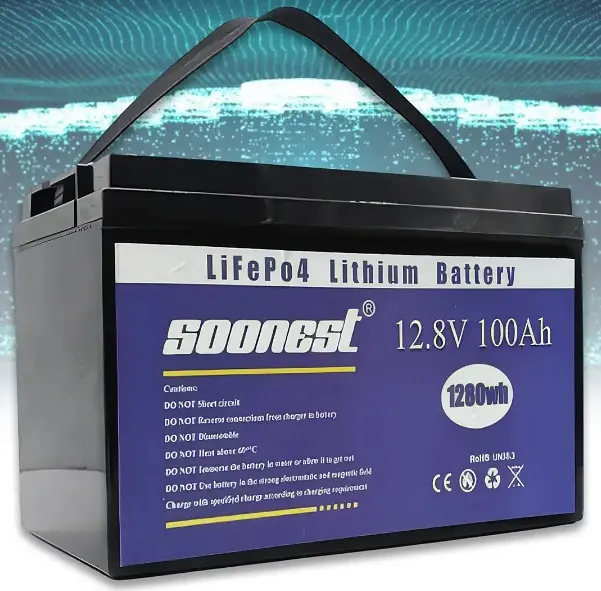 Акумулятор No Brand Soonest LiFePO4 12.8V 100Ah 1280Wh (2104619159) - фото 4