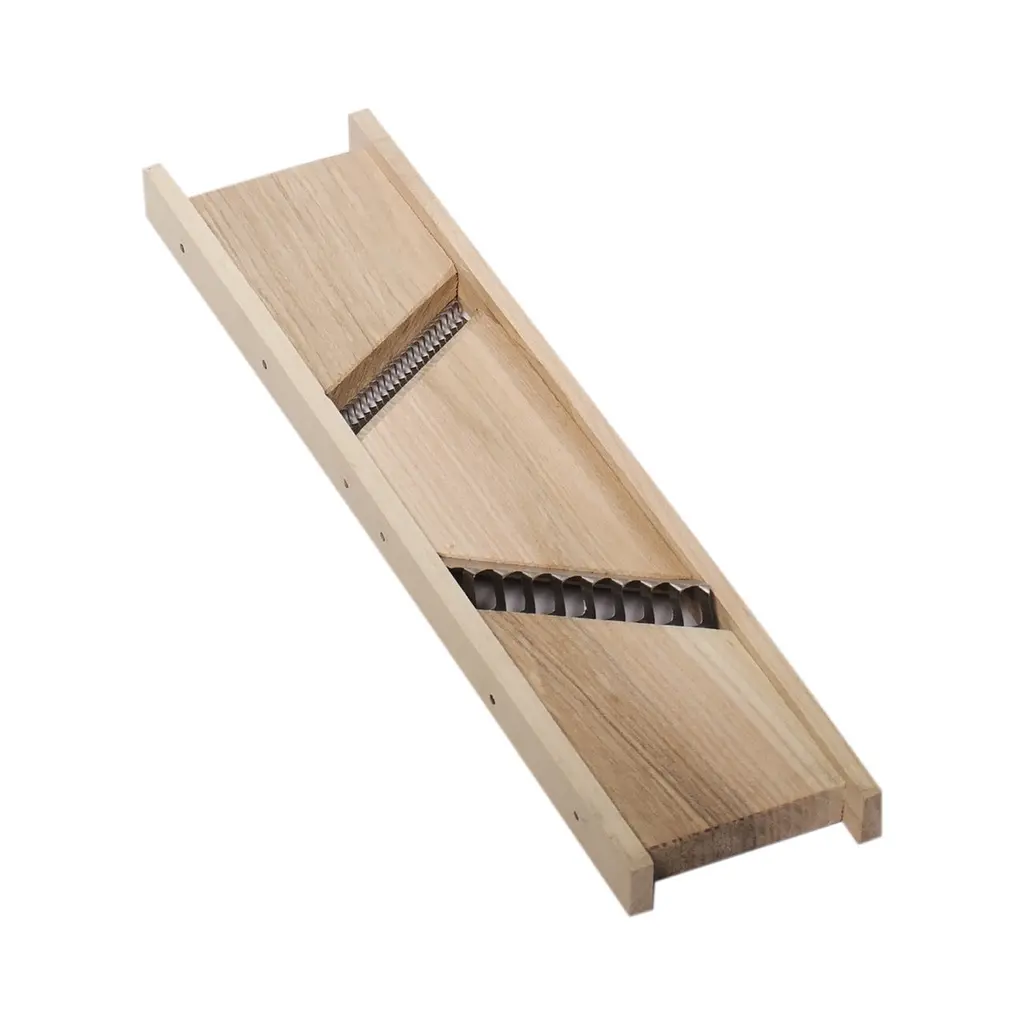 Терка для корейської моркви і картоплі фрі з двома лезами 2 в 1, Wood&Steel 81428