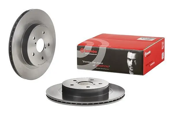 Диск гальмівний вентильований Subaru Legacy VI, Outback V-VI 14-25р Brembo (09.D246.11) - фото 2