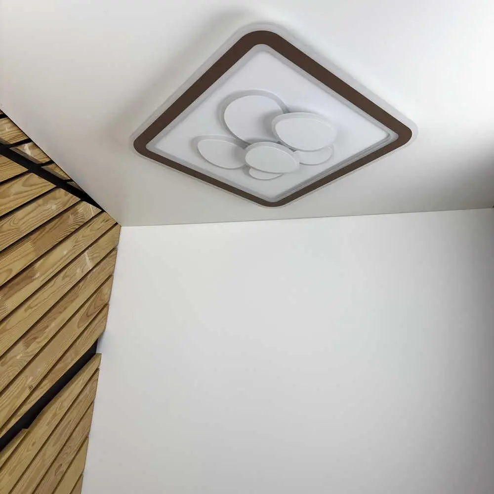 Світильник LED smart OREO+пульт 120W 3000-6000K IP20 коричневий квадрат Violux ( 220415 ) - фото 2