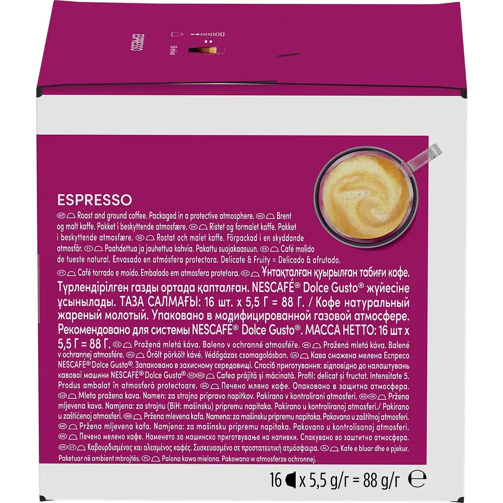 Набір кава в капсулах NESCAFE Dolce Gusto Espresso 16 шт. 88 г - фото 5