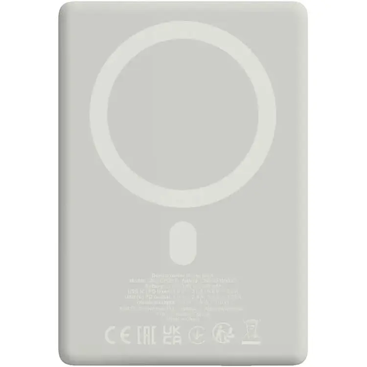 Павербанк Canyon Magnetic Gray 5 000 mAh / 20 Вт (CNS-CPB500G) - фото 2