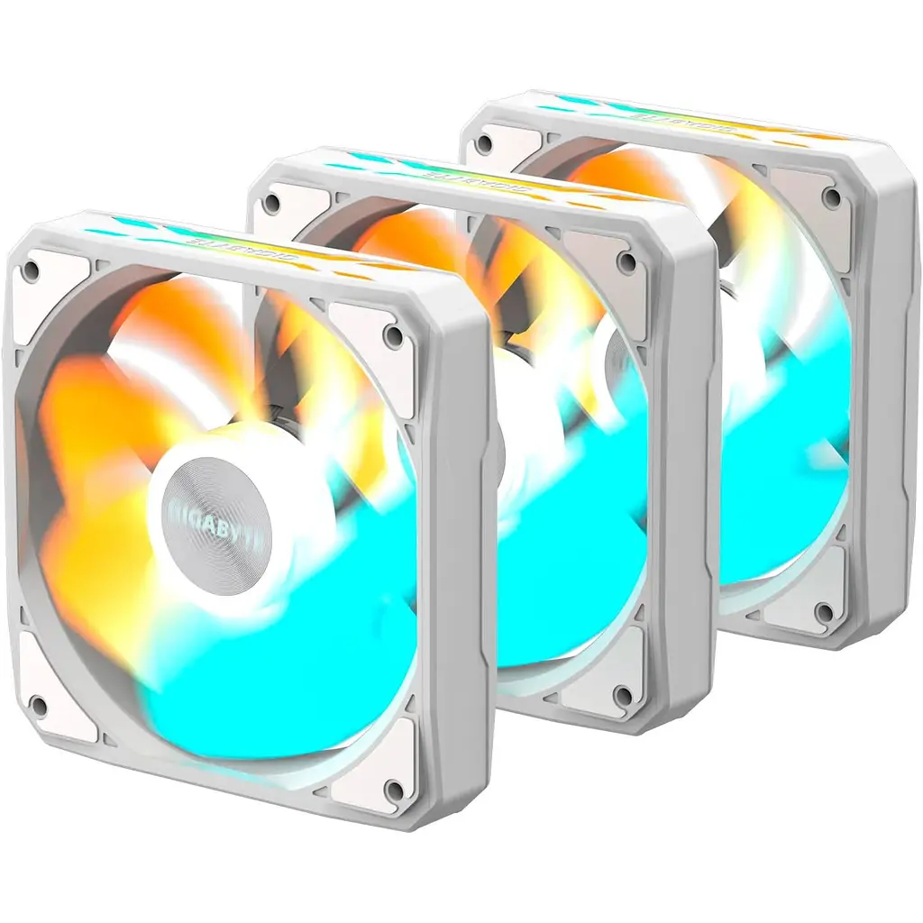 Вентилятор Gigabyte EZ CHAIN RVS FAN 120 3-Pack White (GP-GBT EZRVSFAN1203 ICE) - фото 4