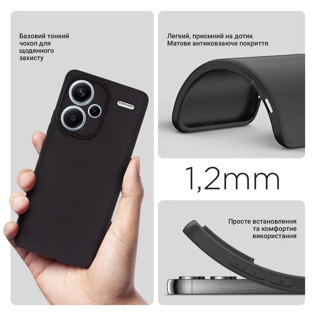 Чохол до мобільного телефона BeCover Xiaomi Redmi Note 13 Pro Plus 5G Black (710917) - фото 3
