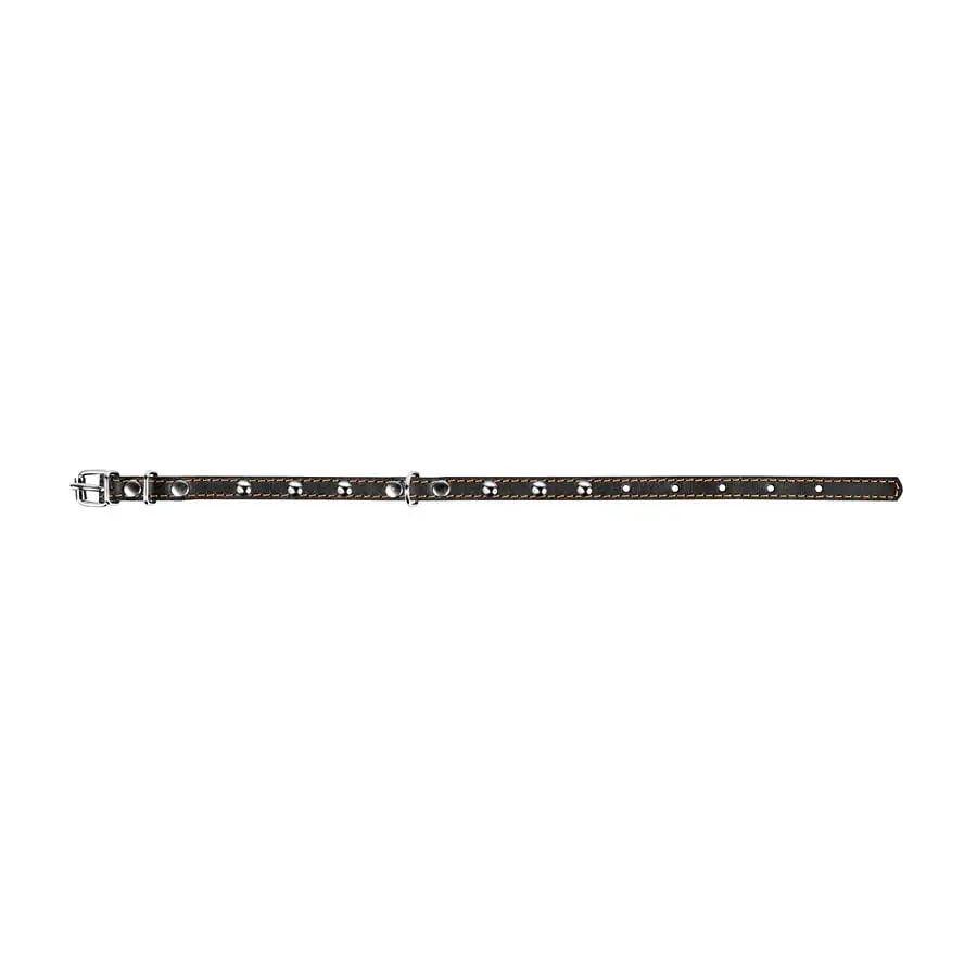 Нашийник Collar одинарний з прикрасами, 27-35х1,4 см, чорний - фото 3