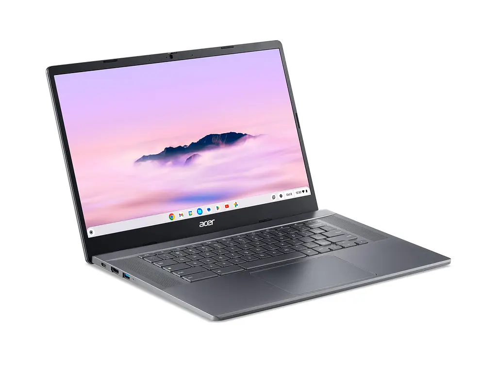 Ноутбук Acer Chromebook Plus CB515-2H 15' FHD IPS, Intel i5-1235U, 16GB, F512GB, UMA, ChromeOS, сірий (NX.KNUEU.004) - фото 6