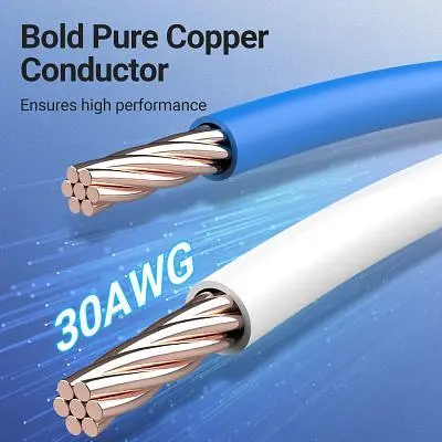 Патч-корд 5м, S/FTP cat 8 RJ-45 COPPER black Vention (IKGBJ) - фото 4