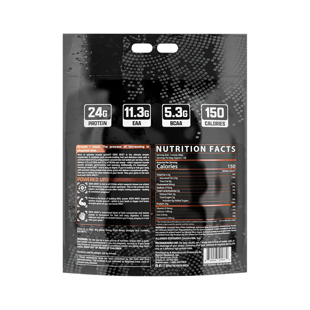 Протеїн Nutrex 100% Whey Chocolate 4545 г - фото 2