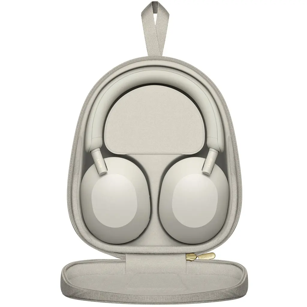 Навушники бездротові Sony WH-1000XM5 повнорозмірні (WH1000XM5S.CE7) сріблясті - фото 2