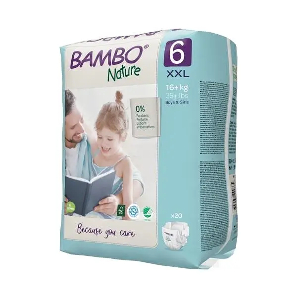 ЕКО Підгузки Bambo Nature 6 (16+ кг), 20 шт. Bambo Nature (19256) - фото 3
