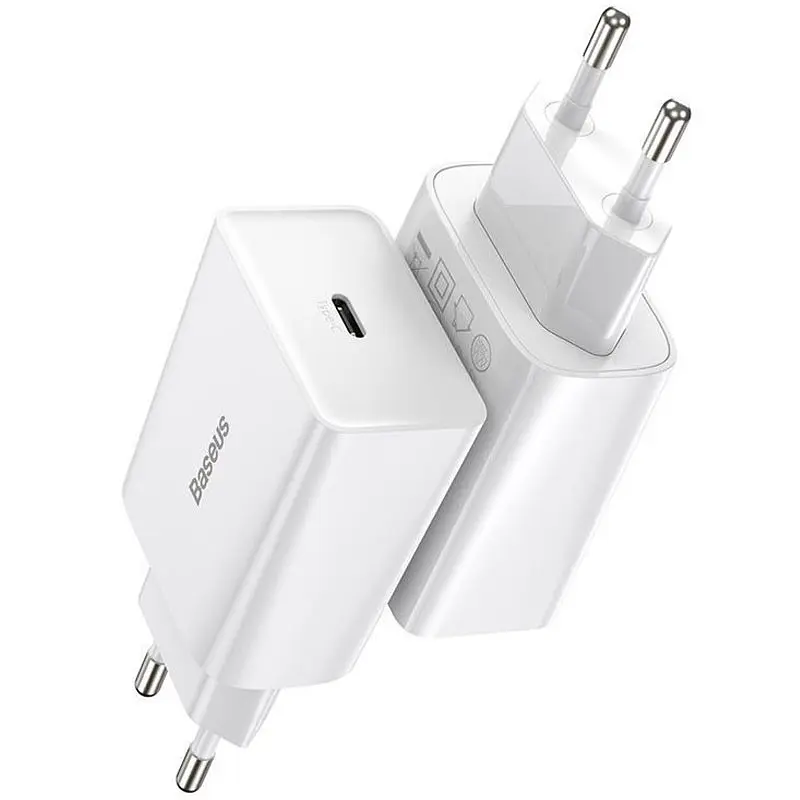 МЗП Baseus Speed Mini Quick Charger 20W (1USB-C) (CCFS-S) Білий - фото 3