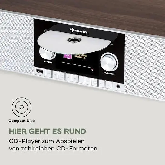 Интернет-радио проигрыватель Auna Connect CD MKII (10037490) - фото 8