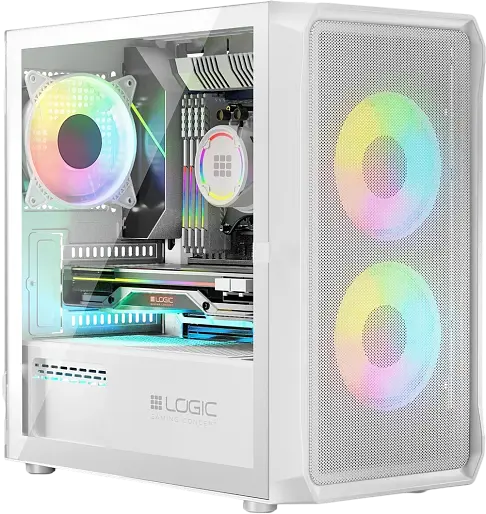 Корпус Logic Portos ARGB Mini White (AM-PORTOS-20-0000000-0002) - фото 1