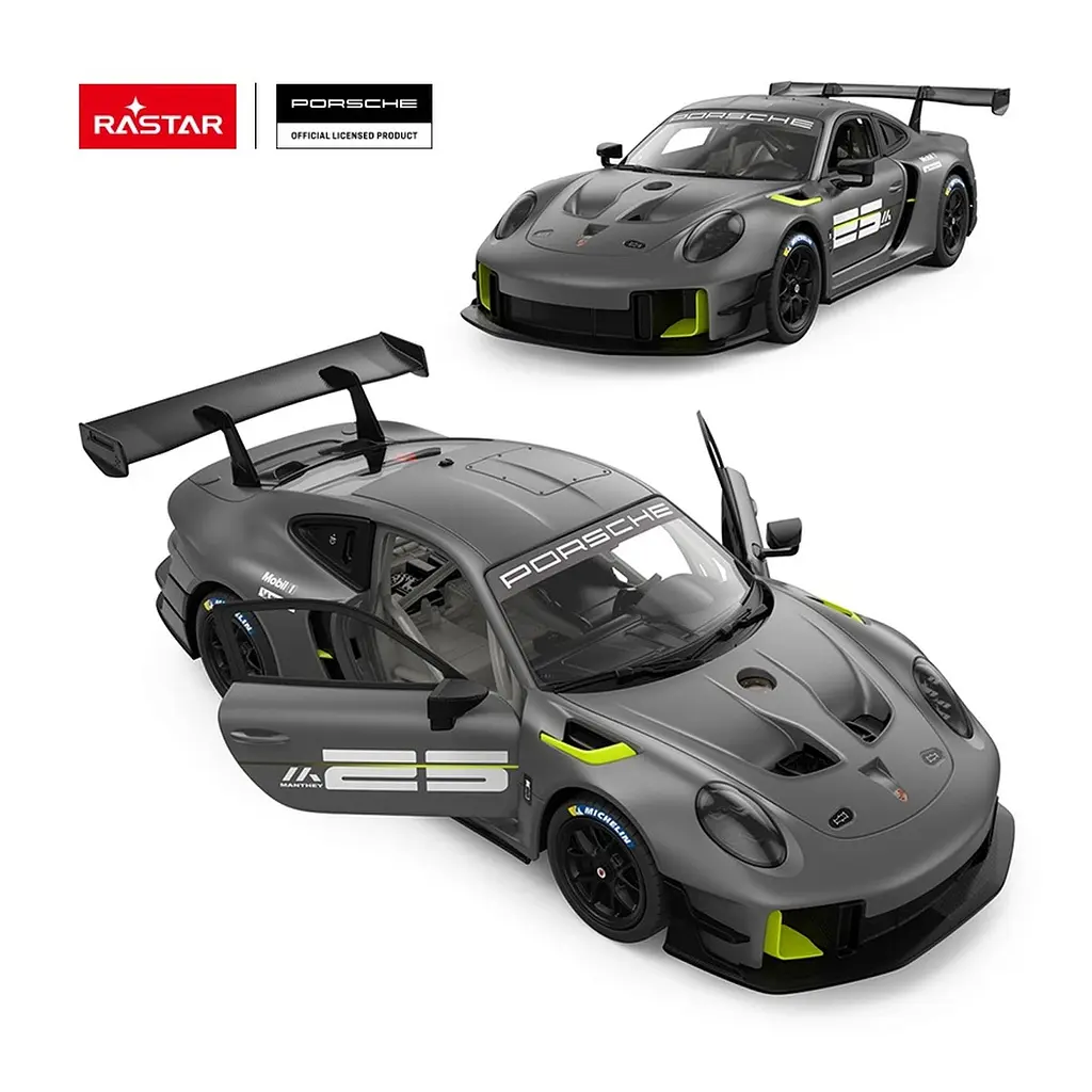 Конструктор RASTAR машинка Porsche 911 GT2 RS Clubsport 25 R/C 1:18 серый 99600 - фото 6