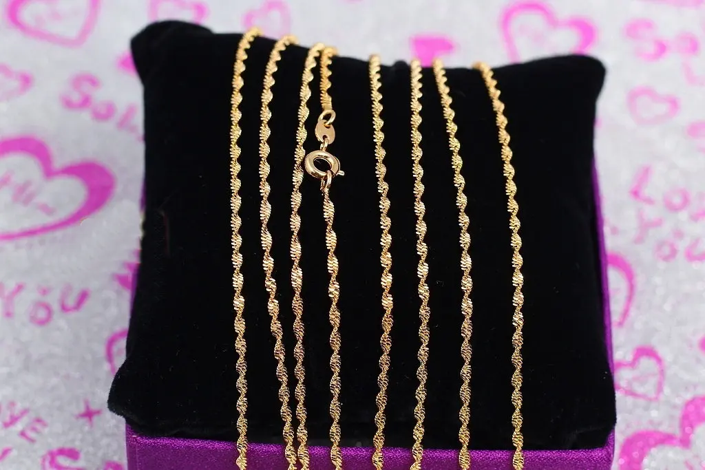 Ланцюг Xuping Jewelry спіраль 40 см 1,5 мм золотистий