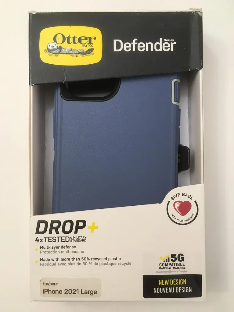 Чохол протиударний з кліпсою OtterBox Defender 77-85443 для iPhone 13 (6.1") Fort Blue - фото 10