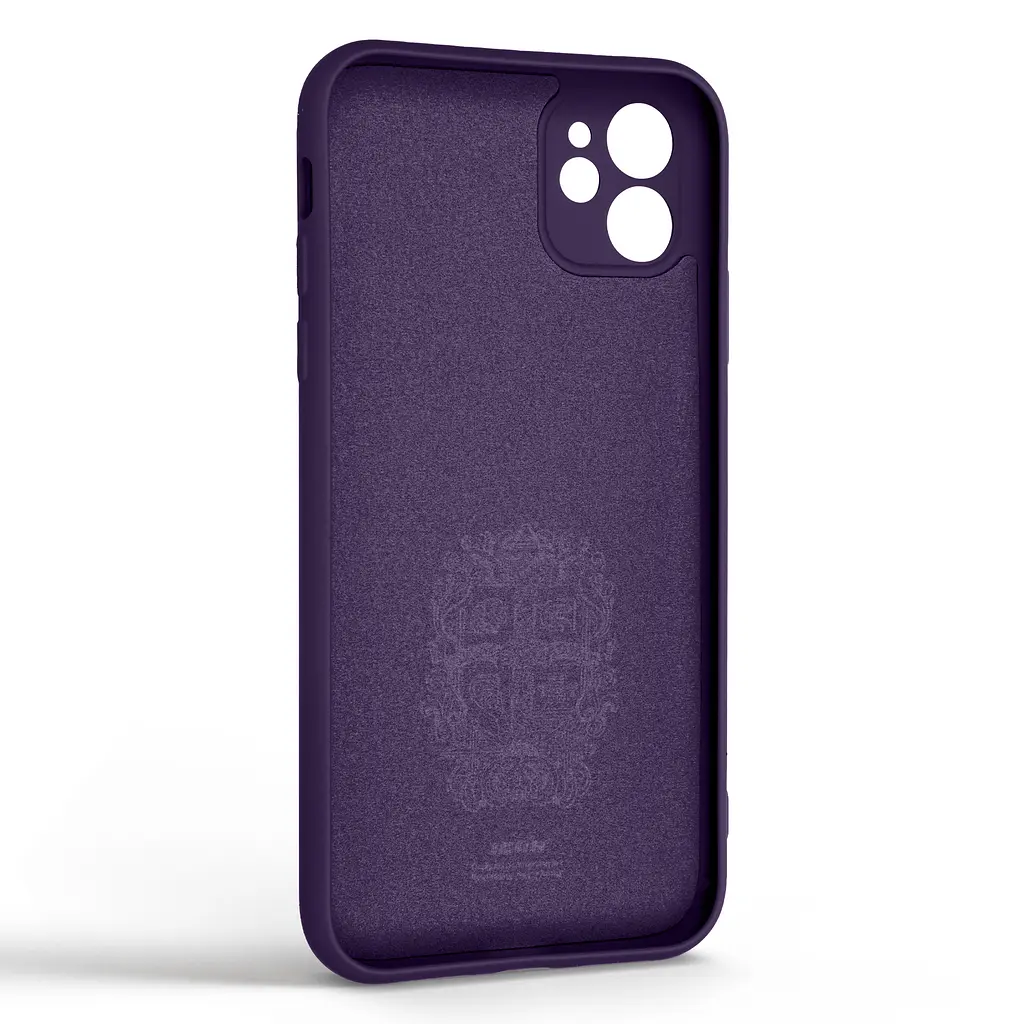 Силиконовый чехол для Apple iPhone 11, Icon Ring, фиолетовый, панель-накладка, с кольцом-подставкой на 360°, противоударный, возможность использования магнитных держателей, ArmorStandart (ARM68646) - фото 2