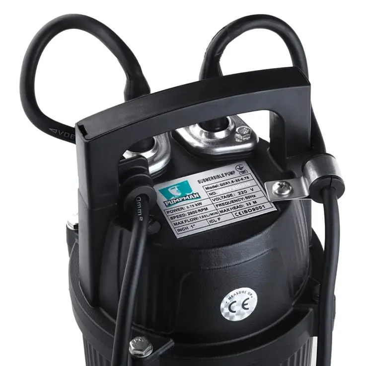 Насос дренажний Pumpman QDX1,5-32-0,75 кВт Hmax 33 м Qmax 7,2 куб.м 750 Вт (CV032261) - фото 2