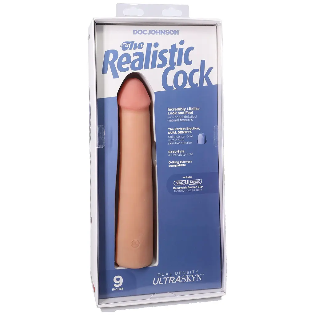 Фаллоимитатор Doc Johnson The Realistic Cock ULTRASKYN 9 Inch, 22.9 см - фото 8
