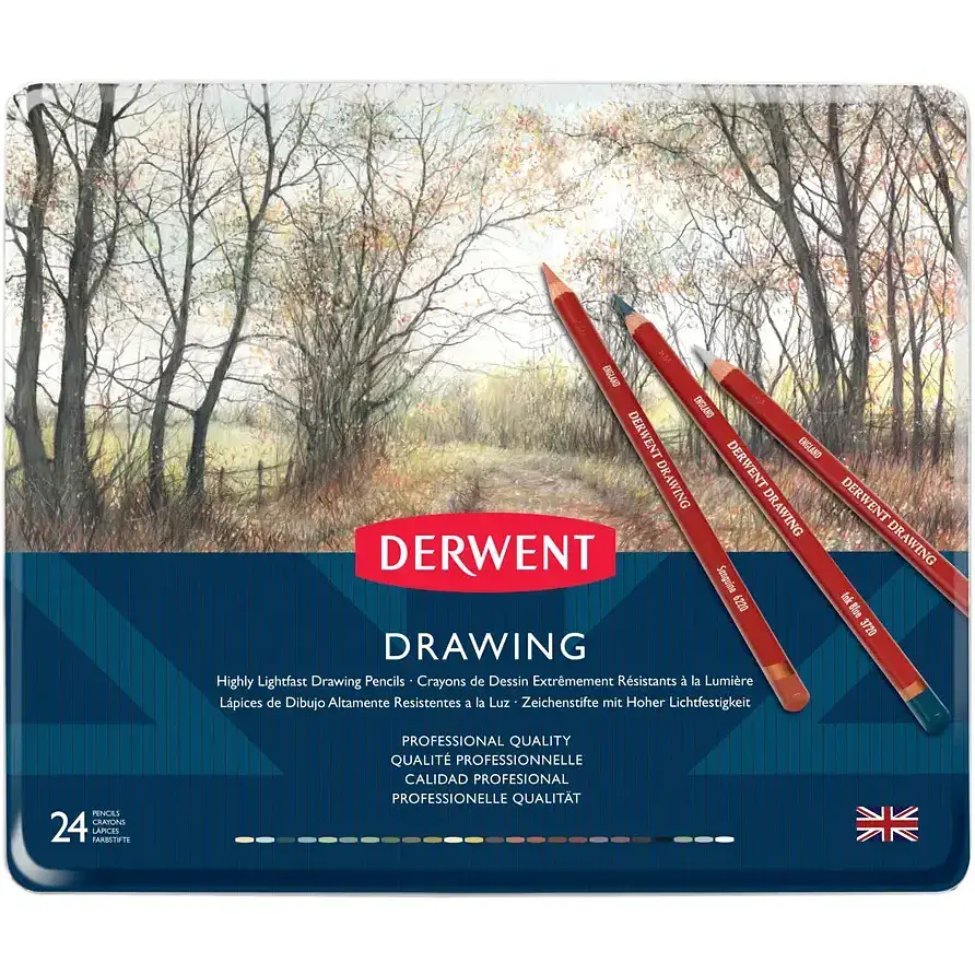 Олівці для рисунку  Derwent Drawing 24 шт. - фото 2