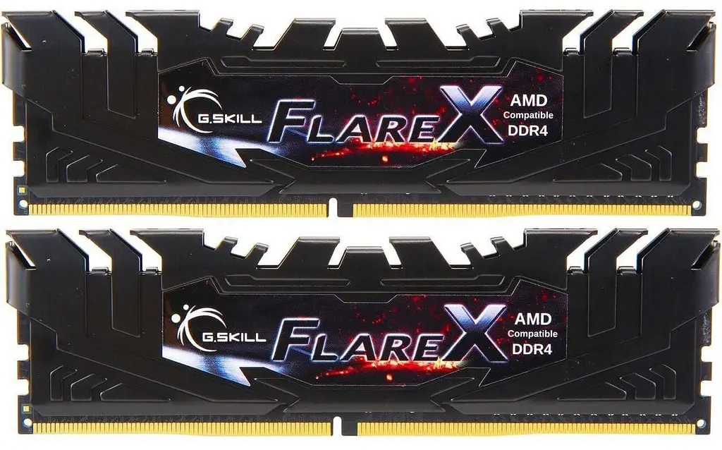 Модуль пам'яті G.Skill DDR4 16Gb (2x8) FlareX Black 3200MHz (F4-3200C16D-16GFX)