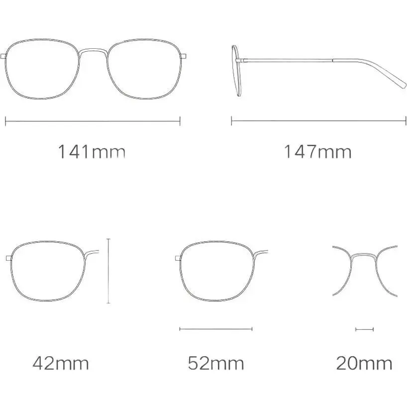 Компьютерные очки Mijia Anti-Blue Light Glasses Black [HMJ06LM/BHR6467CN] [83368] - фото 2
