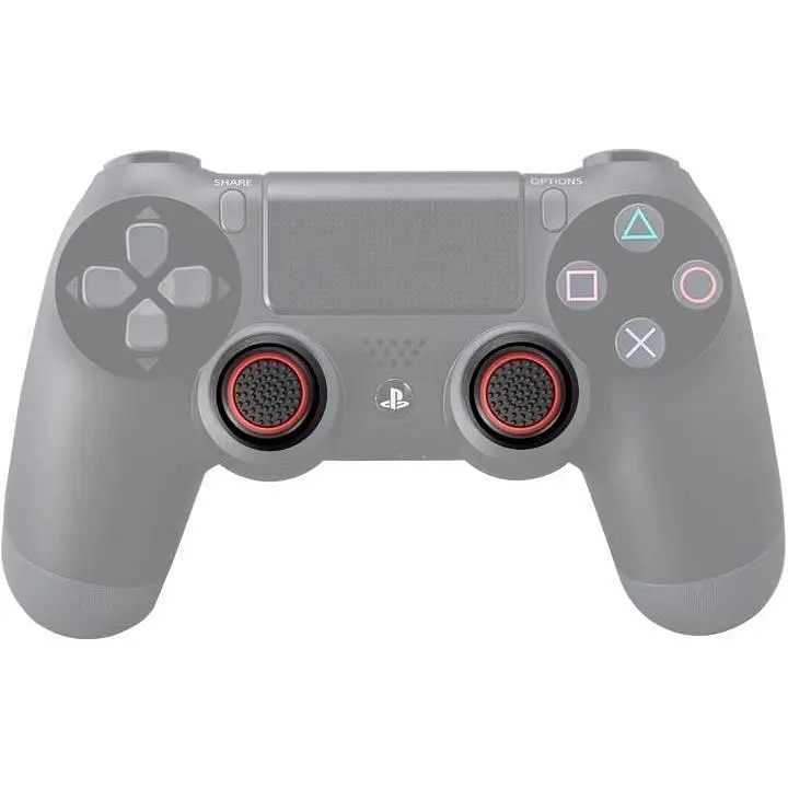 Накладки на стіки Thumb Grips 4-pack для PS4/PS5/Xbox Black Red [140709] - фото 7