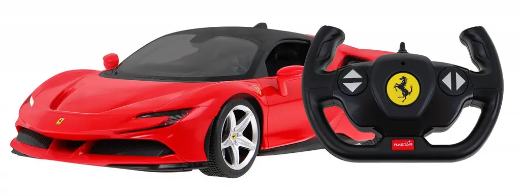 Машинка Ferrari SF90 Stradale красная RASTAR модель 1:14 Автомобиль на дистанционном управлении + пульт - фото 7