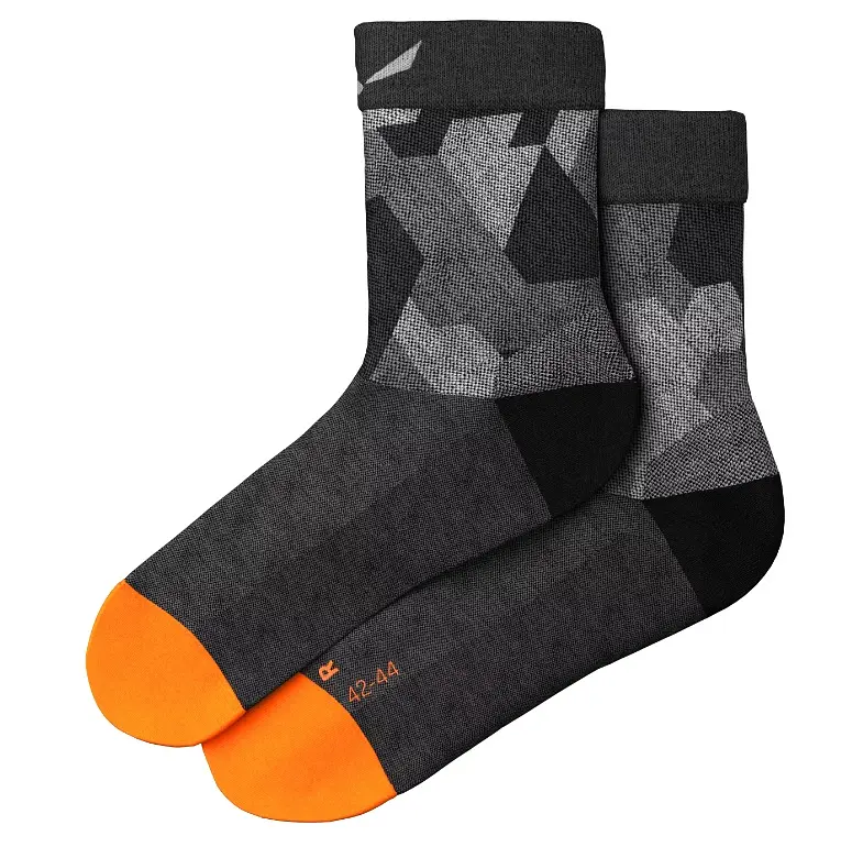 Термоноски Salewa Pedroc Camo Merino Quarter Socks Men 42-44 Чорний-Сірий - фото 2