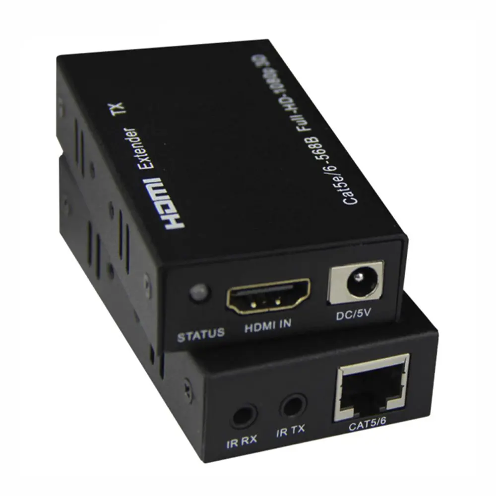 Подовжувач HDMI Extender до 60 метрів по витій парі (один кабель) Tcom 1080p - фото 2