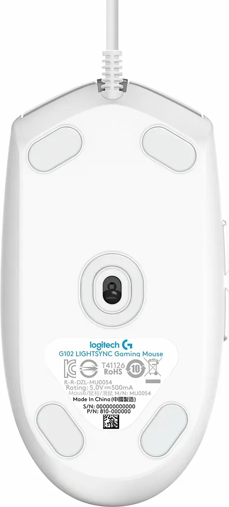 Мышь компьютерная Logitech G102 Lightsync USB White (910-005824, 910-005809) - фото 5